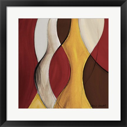 Framed Crimson Coalescence II Print