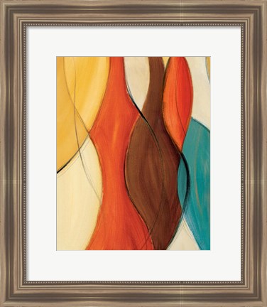 Framed Orange Coalescence II Print