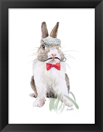 Framed Modern Bunny III Print