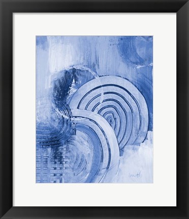 Framed Beyond Indigo Vertical Print