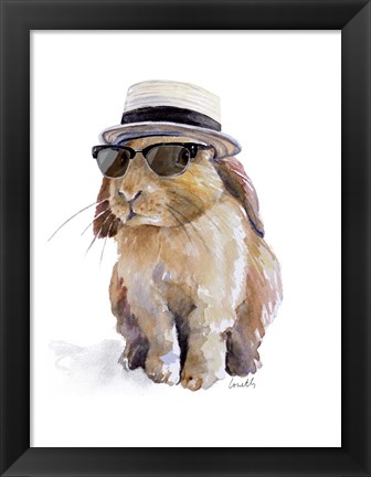 Framed Modern Bunny IV Print