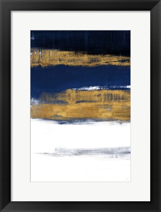 Framed Midnight Gold Rain II Print