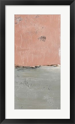 Framed Blushing Edge Panel I Print