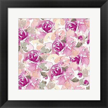 Framed Beautiful Lilac Florals Print