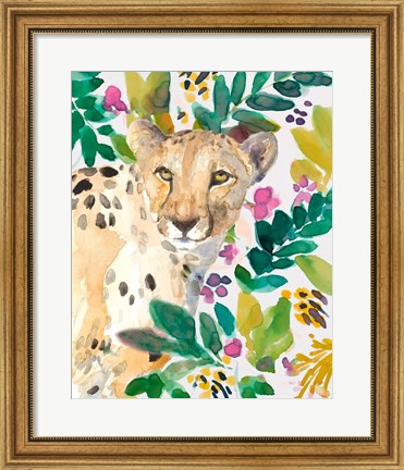 Framed Garden Cheetah Print