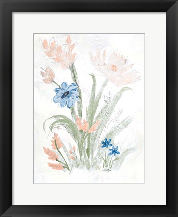 Framed Spring Garden I Print