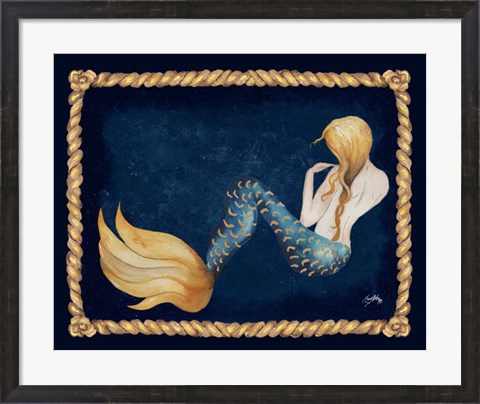 Framed Elegant Mermaid Print