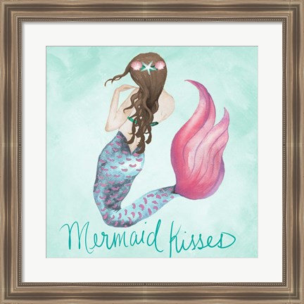 Framed Mermaid Kisses Print