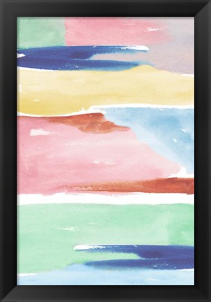 Framed Rainbow Explosion II Print