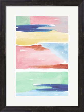 Framed Rainbow Explosion II Print