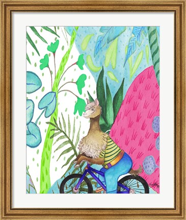 Framed What A Wild Llama Ride Print