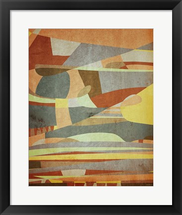 Framed Broken Sky Abstract Print