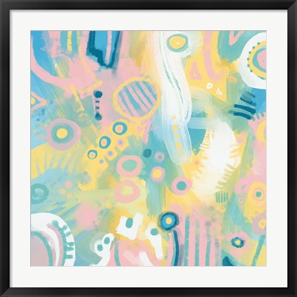 Framed Dreamy Pastel Abstract Print