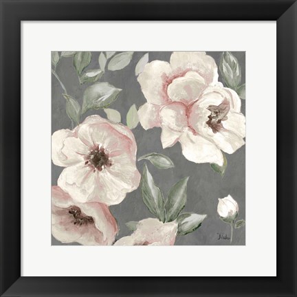 Framed Dusty Rose I Print