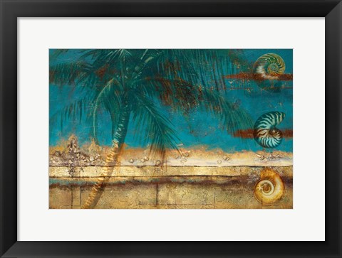 Framed Aqua Seascape Print