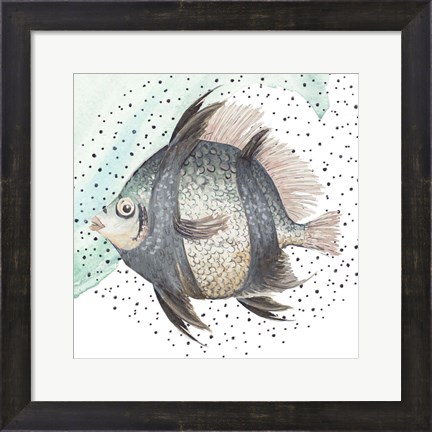 Framed Coastal Fish I Print