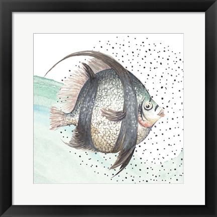 Framed Coastal Fish II Print