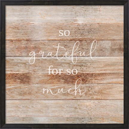 Framed So Grateful Print