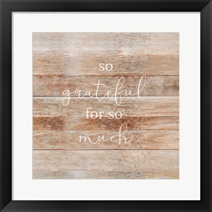 Framed So Grateful Print