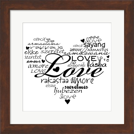 Framed Express Love Print