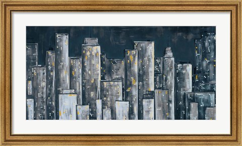 Framed City Eclipse Print