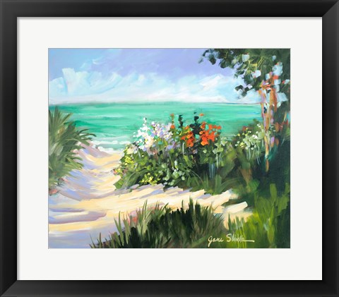 Framed Sun Beach Dunes Print