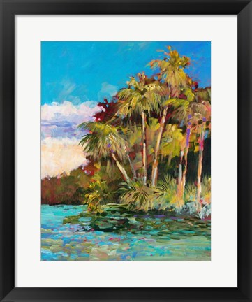 Framed Tropical Side Of Town Print