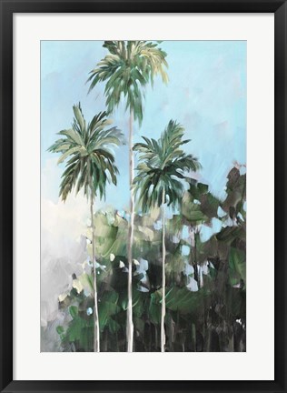 Framed Palms on the Coast Print