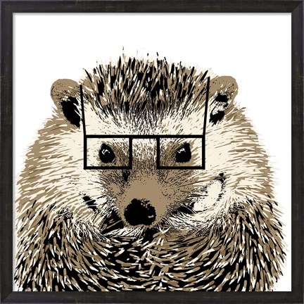 Framed Good Looking Hedgehog Print