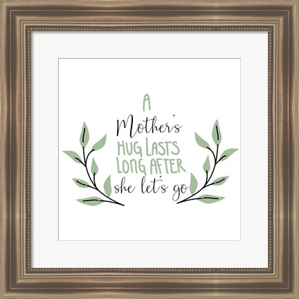 Framed Mother&#39;s Hug Print