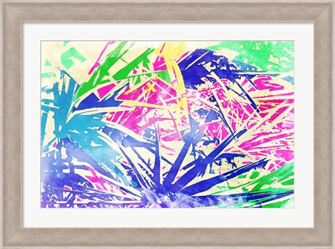 Framed Vibrant Palms Print