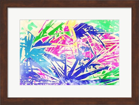 Framed Vibrant Palms Print