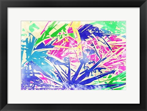 Framed Vibrant Palms Print