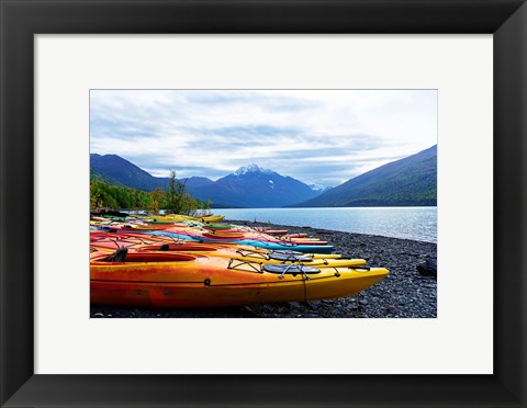 Framed Mountain Lake Adventure Print