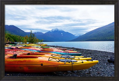 Framed Mountain Lake Adventure Print