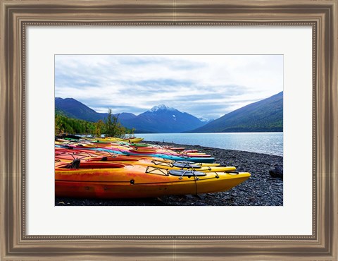 Framed Mountain Lake Adventure Print