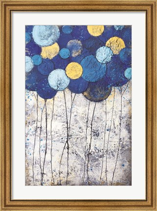 Framed Bubble Trees Magic Print