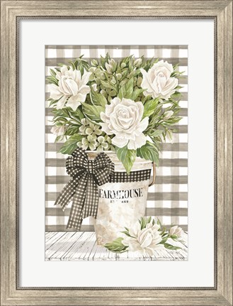 Framed Farmhouse Roses Print