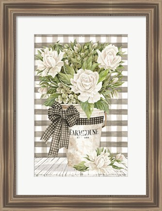 Framed Farmhouse Roses Print