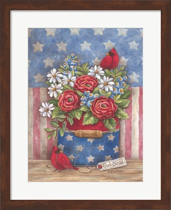 Framed American the Beautiful Print