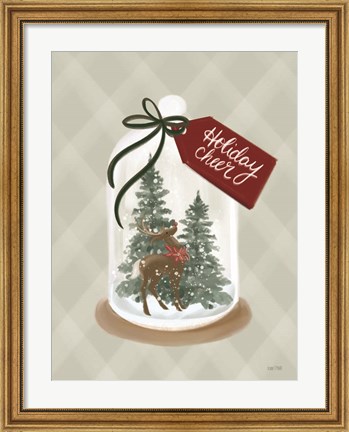 Framed Holiday Cheer Snow Globe Print