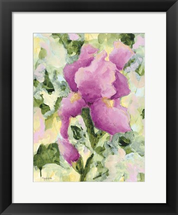 Framed Purple Iris Print