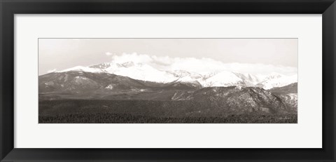 Framed Longs Peak Print