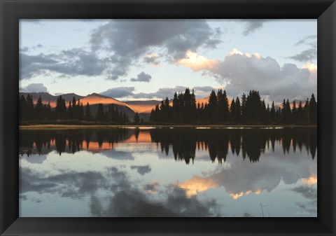 Framed Little Molas Lake Reflections Print