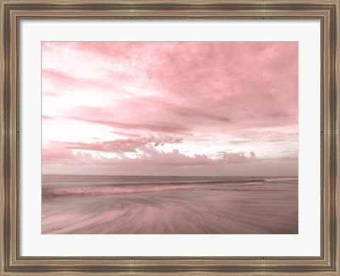 Framed Pink Beach Emotions Print