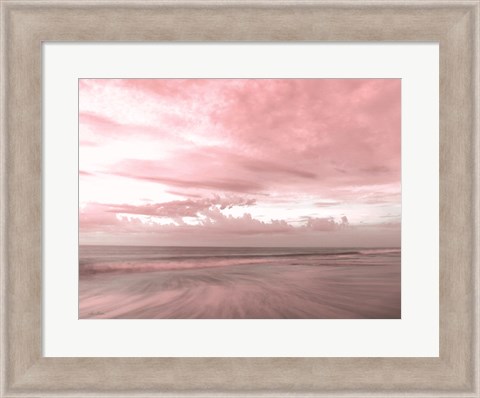 Framed Pink Beach Emotions Print