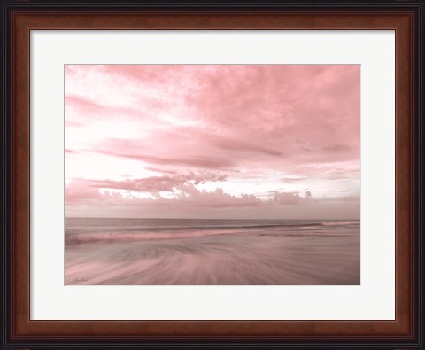 Framed Pink Beach Emotions Print