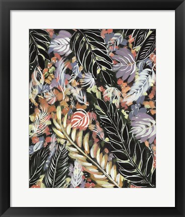 Framed Dark Palms III Print