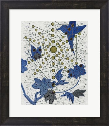 Framed Chakra Web with Bird Print