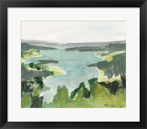 Framed Riverside Sketch II Print